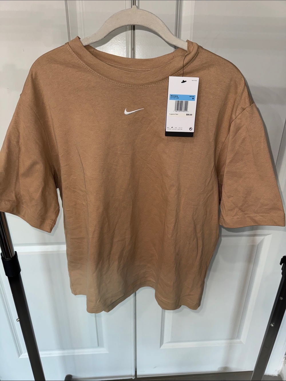 Nike Cream/Tan Swoosh Short Sleeve Tee
